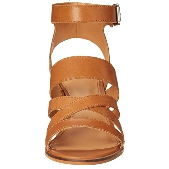 FRYE & Co. Leiah Mixed Strap Sandal Cognac sz. 6 - Picture 3 of 11